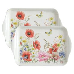 Janneke Brinkman Set of 2 small trays POPPY GARDEN-0