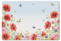Janneke Brinkman Set van 4 placemats KLAPROZEN