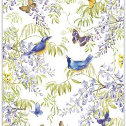 Janneke Brinkman Poster VOGELS IN BLAUWE REGEN