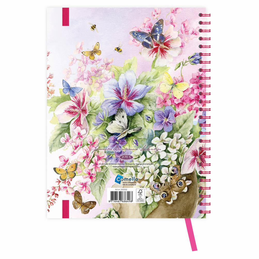 Janneke Brinkman bureau-agenda Hibiscus 2027 - formaat 18x23cm - Afbeelding 3