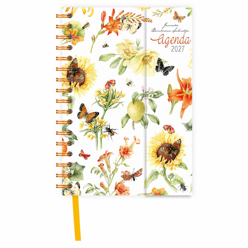 Janneke Brinkman spiraalagenda (luxe) Gele Bloemen 2027