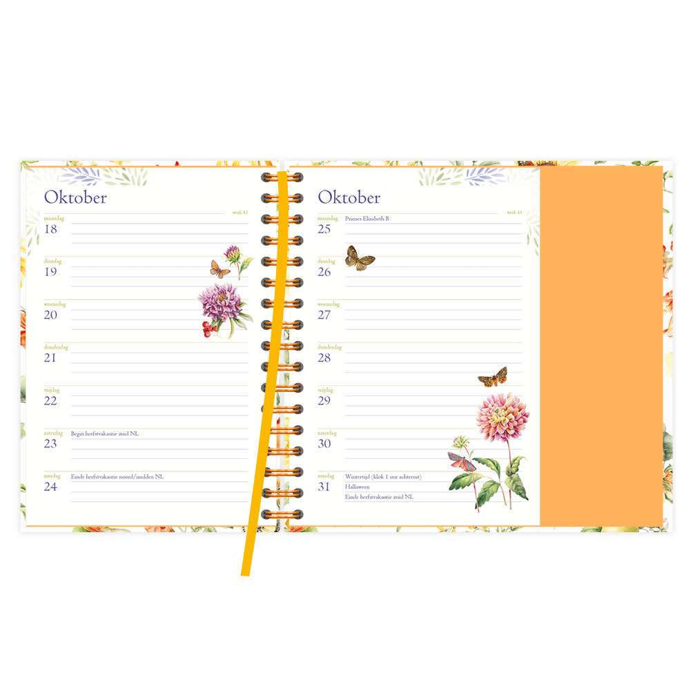 Janneke Brinkman spiraalagenda (luxe) Gele Bloemen 2027 - Afbeelding 2