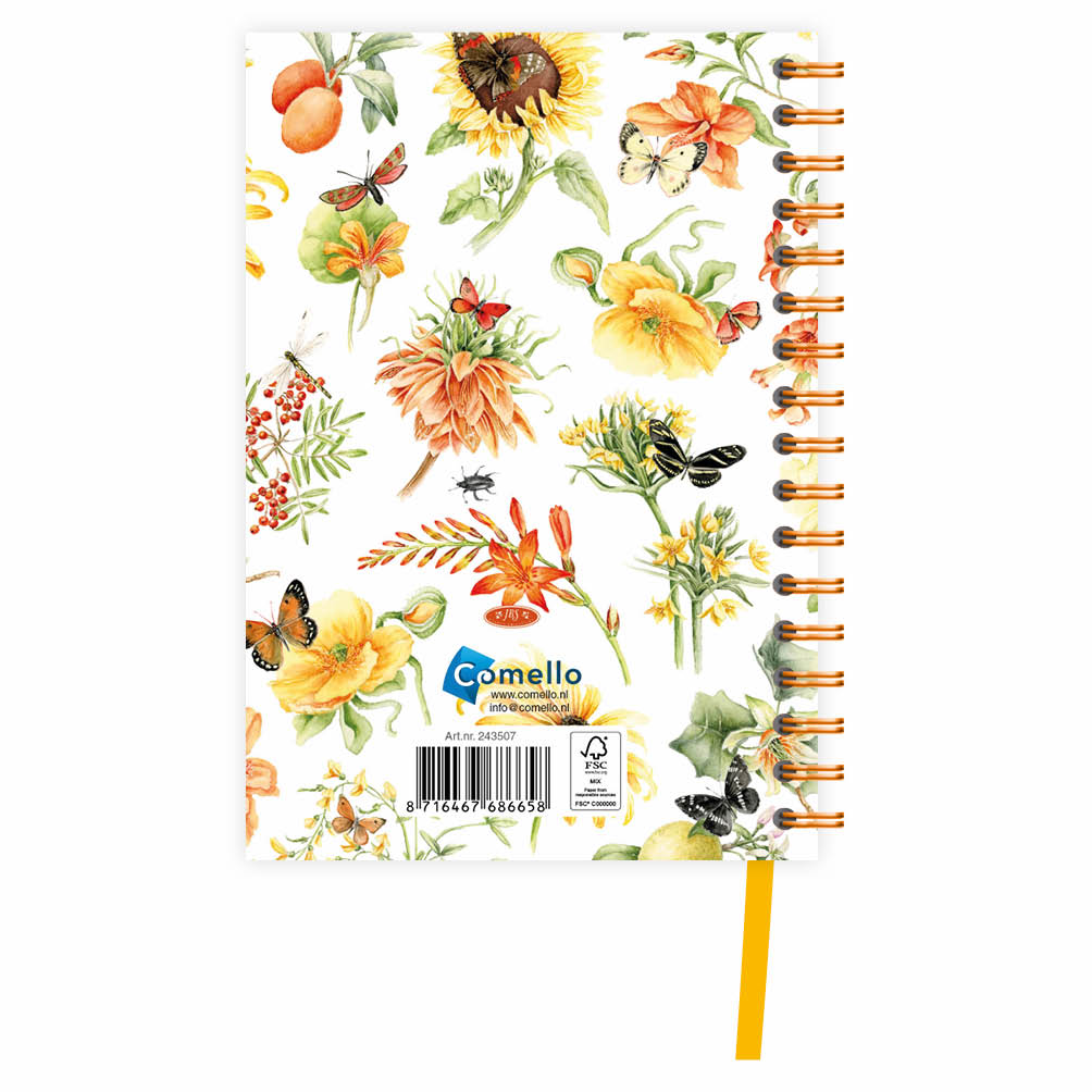 Janneke Brinkman spiraalagenda (luxe) Gele Bloemen 2027 - Afbeelding 3