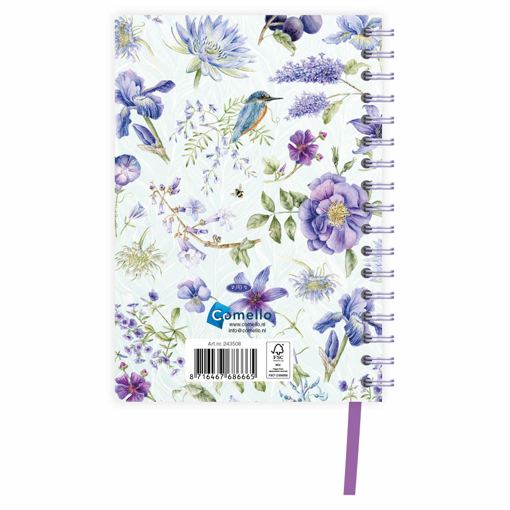 Janneke Brinkman spiraalagenda (luxe) Blauwe Bloemen 2027 - Afbeelding 3