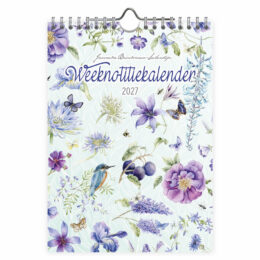 Janneke Brinkman WEEKnotitiekalender Blauwe Bloemen 2027