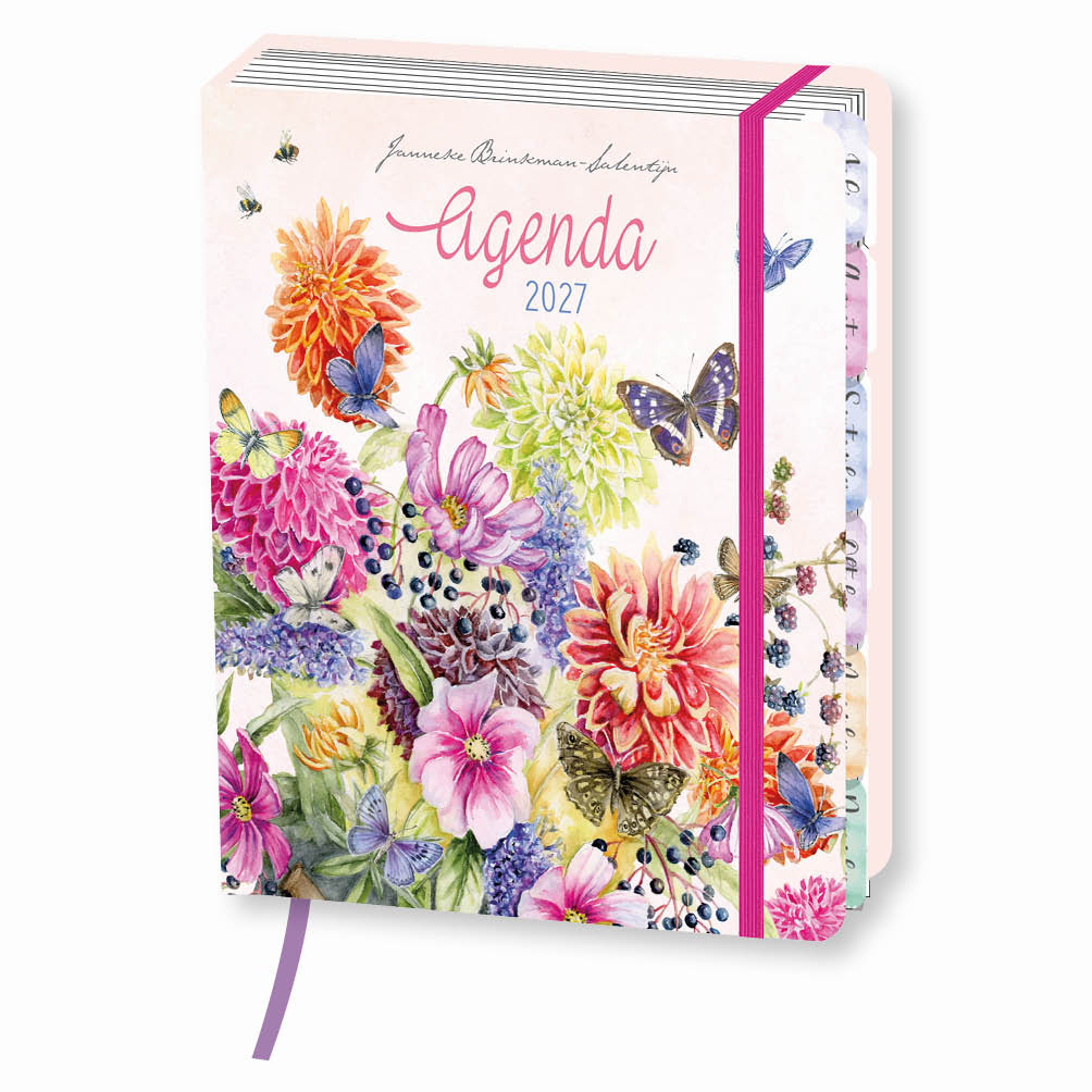 Janneke Brinkman Weekly Planner Dahlia 2027- formaat 16 x 21cm