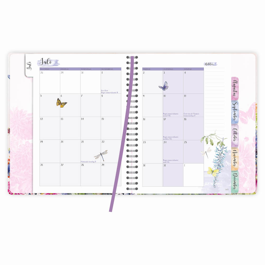 Janneke Brinkman Weekly Planner Dahlia 2027- formaat 16 x 21cm - Afbeelding 3