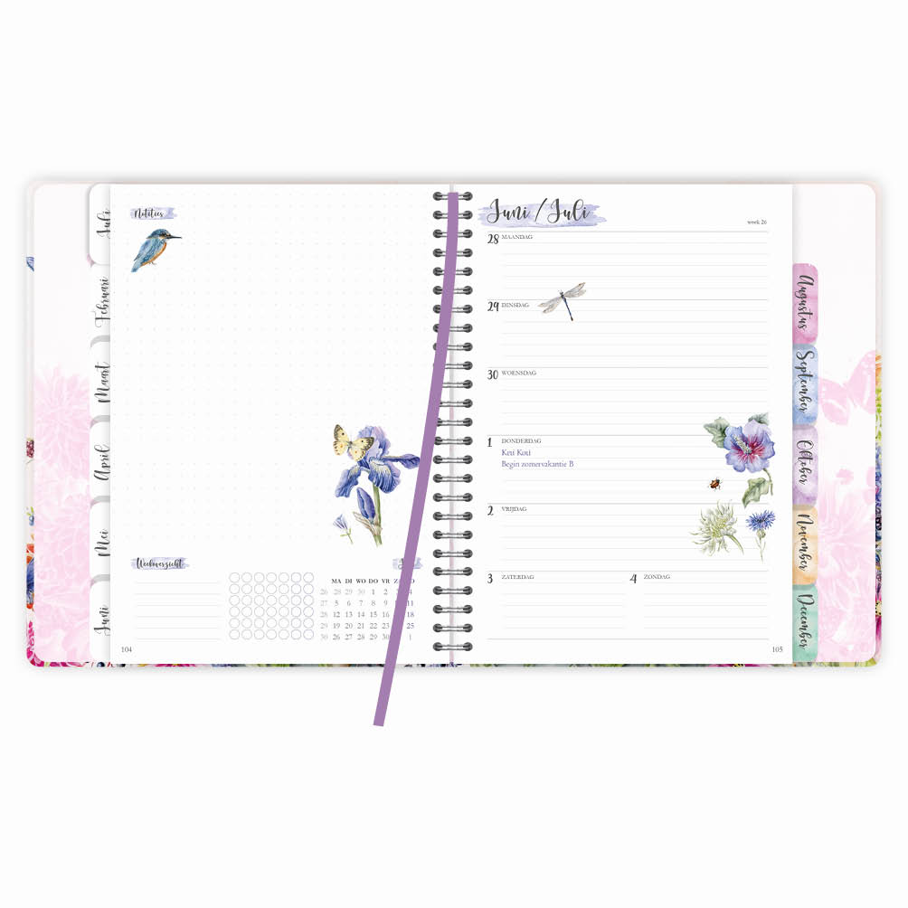Janneke Brinkman Weekly Planner Dahlia 2027- formaat 16 x 21cm - Afbeelding 4