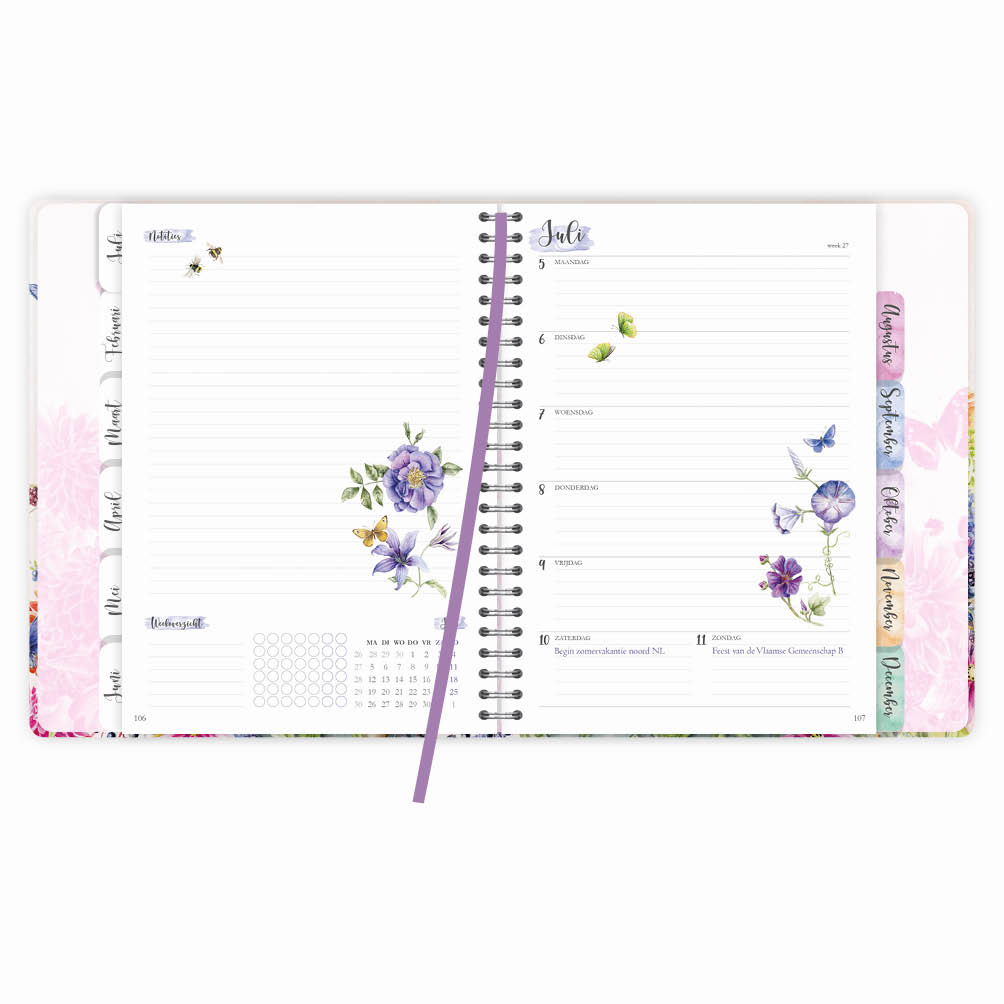 Janneke Brinkman Weekly Planner Dahlia 2027- formaat 16 x 21cm - Afbeelding 5